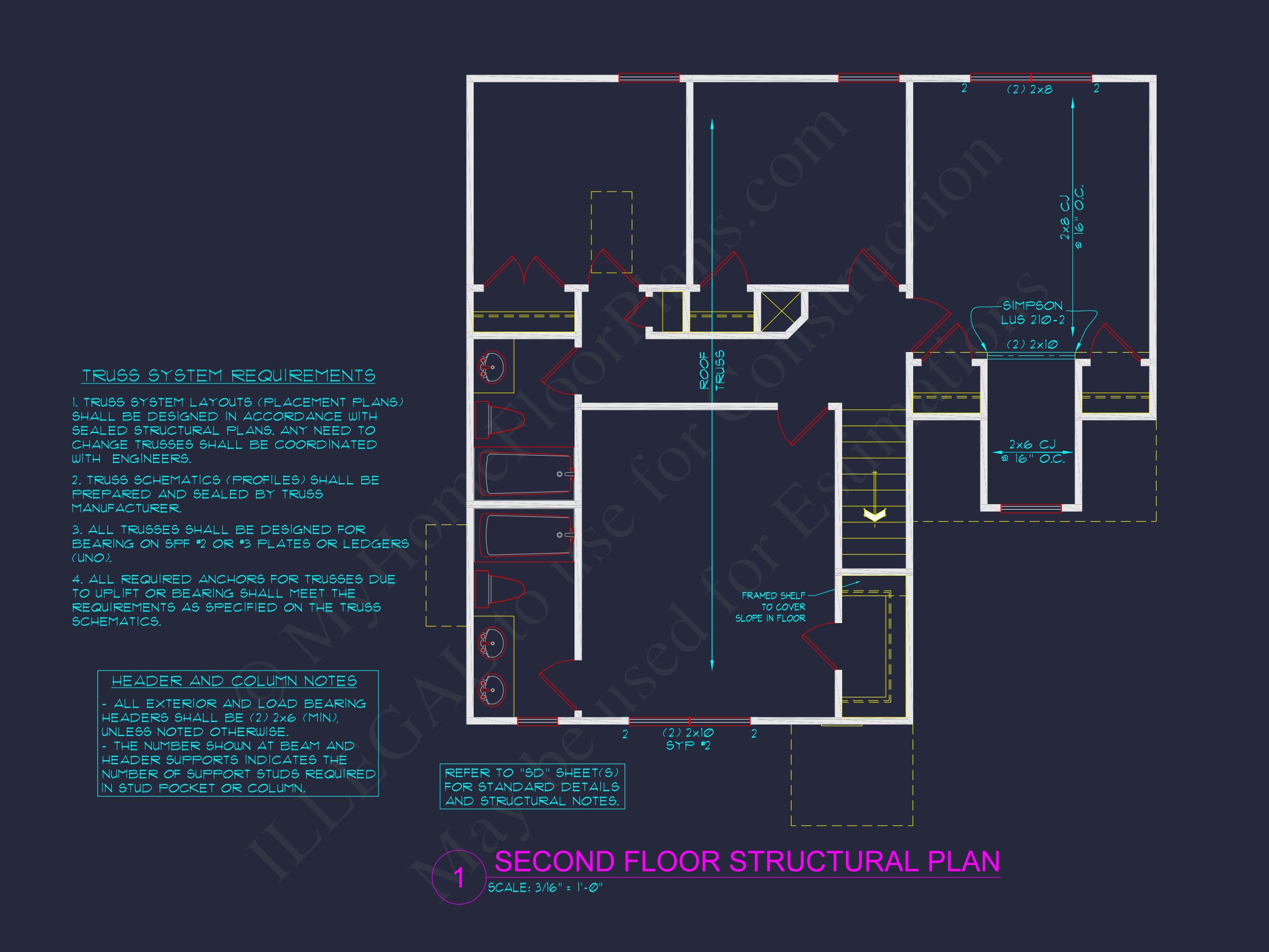 Craftsman-Style house Plan with Open Floor Layout & CAD Designs