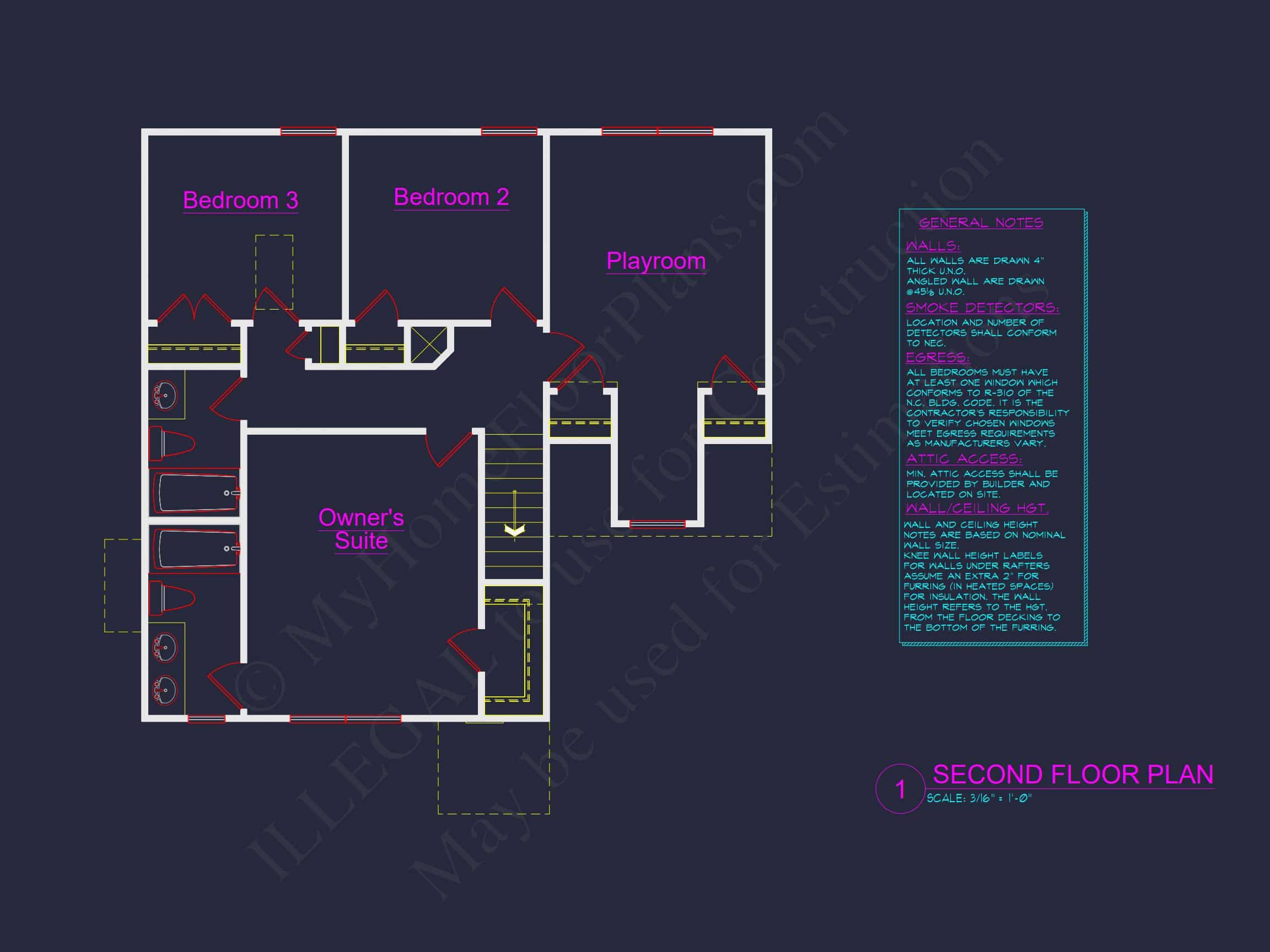 Craftsman-Style house Plan with Open Floor Layout & CAD Designs