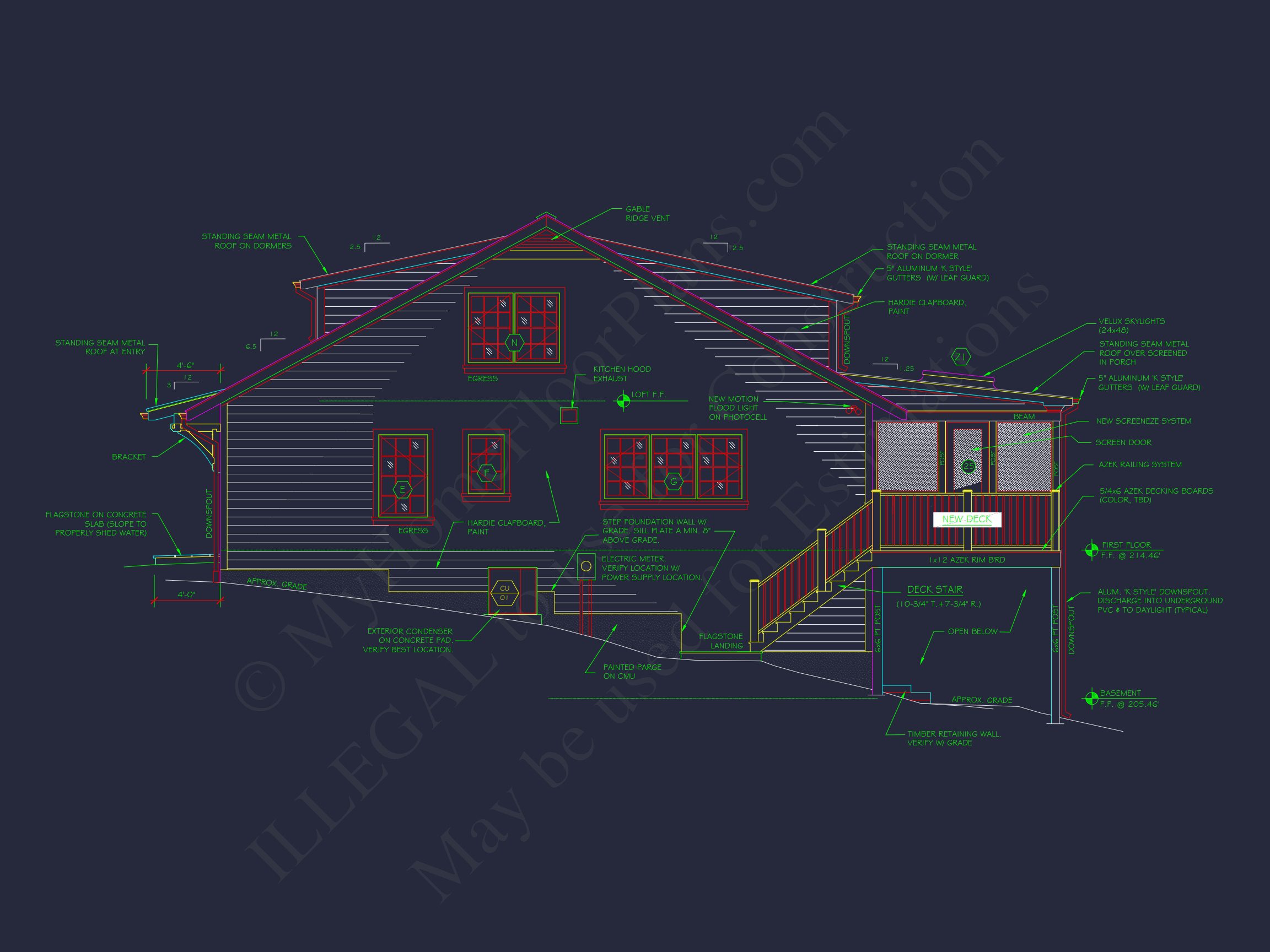 Craftsman-Style house Plan with CAD Designs and Blueprints