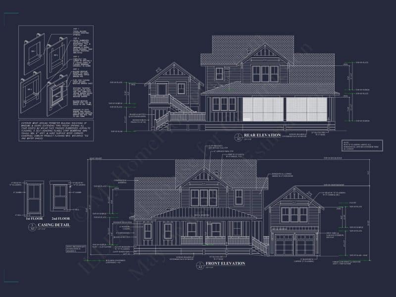 Craftsman-Style house Plan with Open Floor Designs and CAD Blueprints
