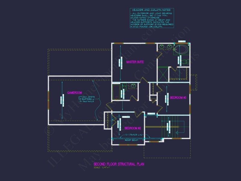 Classic 2-Story Floor Plan with CAD Blueprint
