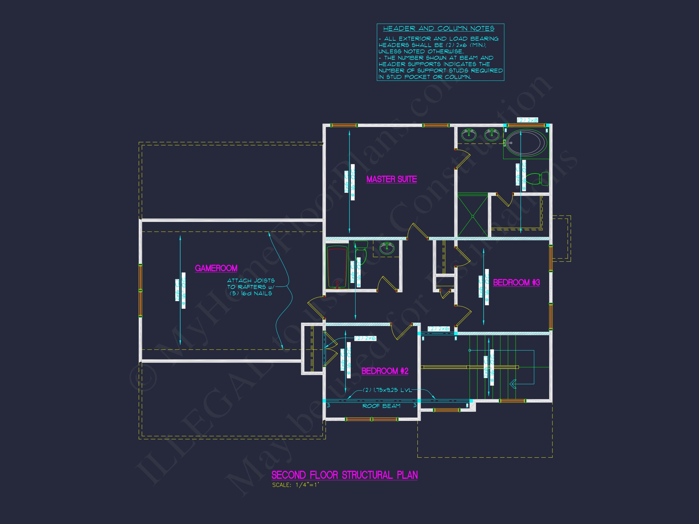Classic 2-Story Floor Plan with CAD Blueprint