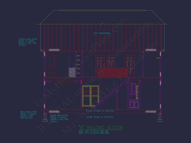Custom house Floor Plan: CAD Designs & Architecture Blueprint
