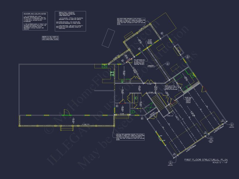 Customizable house Floor Plan with CAD and Blueprint Designs