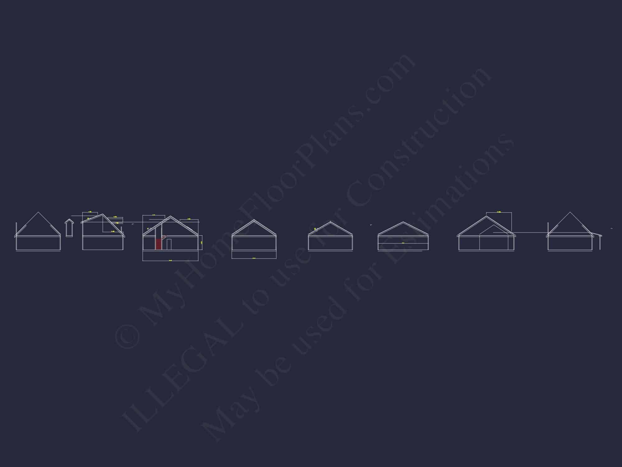 Customizable house Floor Plan with CAD and Blueprint Designs