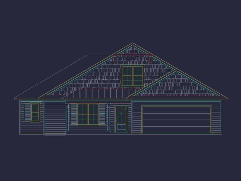 Customizable house Floor Plan with CAD Designs and Blueprint