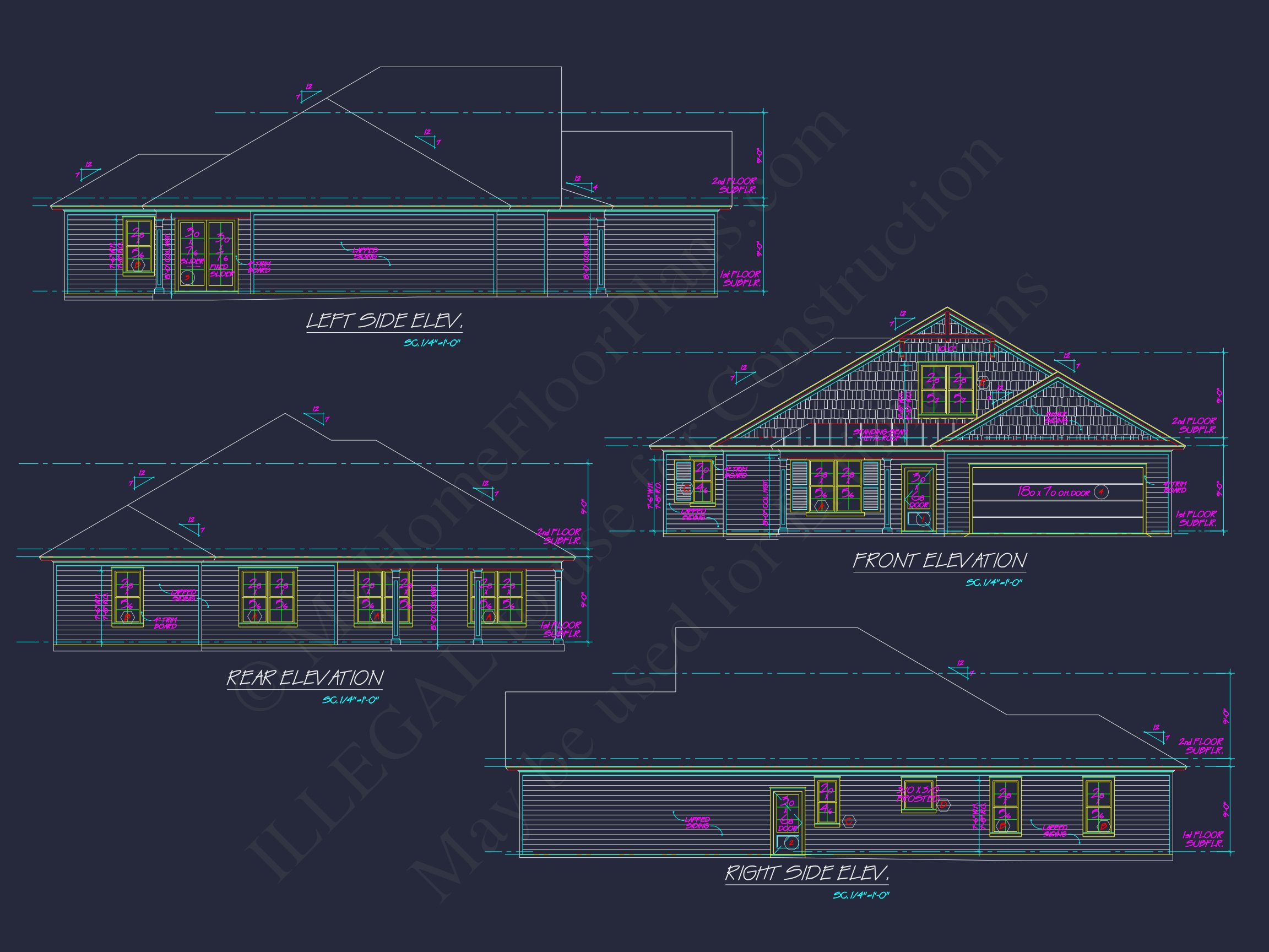 Customizable house Floor Plan with CAD Designs and Blueprint
