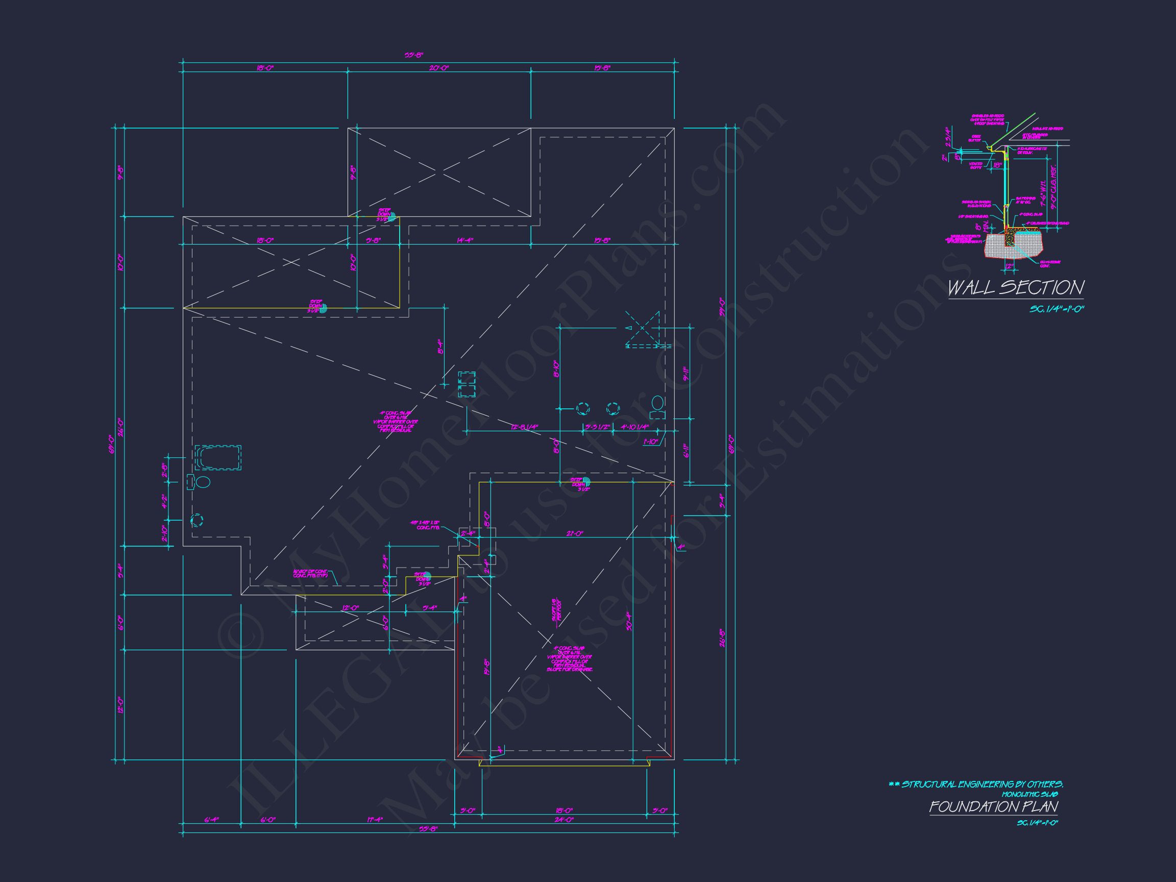 Customizable house Floor Plan with CAD Designs and Blueprint