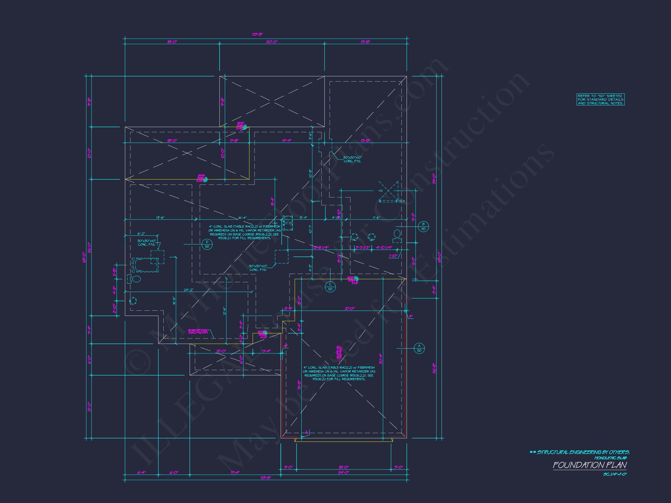 Customizable house Floor Plan with CAD Designs and Blueprint