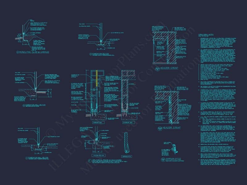Customizable house Floor Plan with CAD Designs and Blueprint