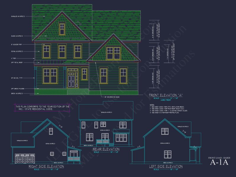 Customizable house Plan with 2-Story Blueprint CAD Designs