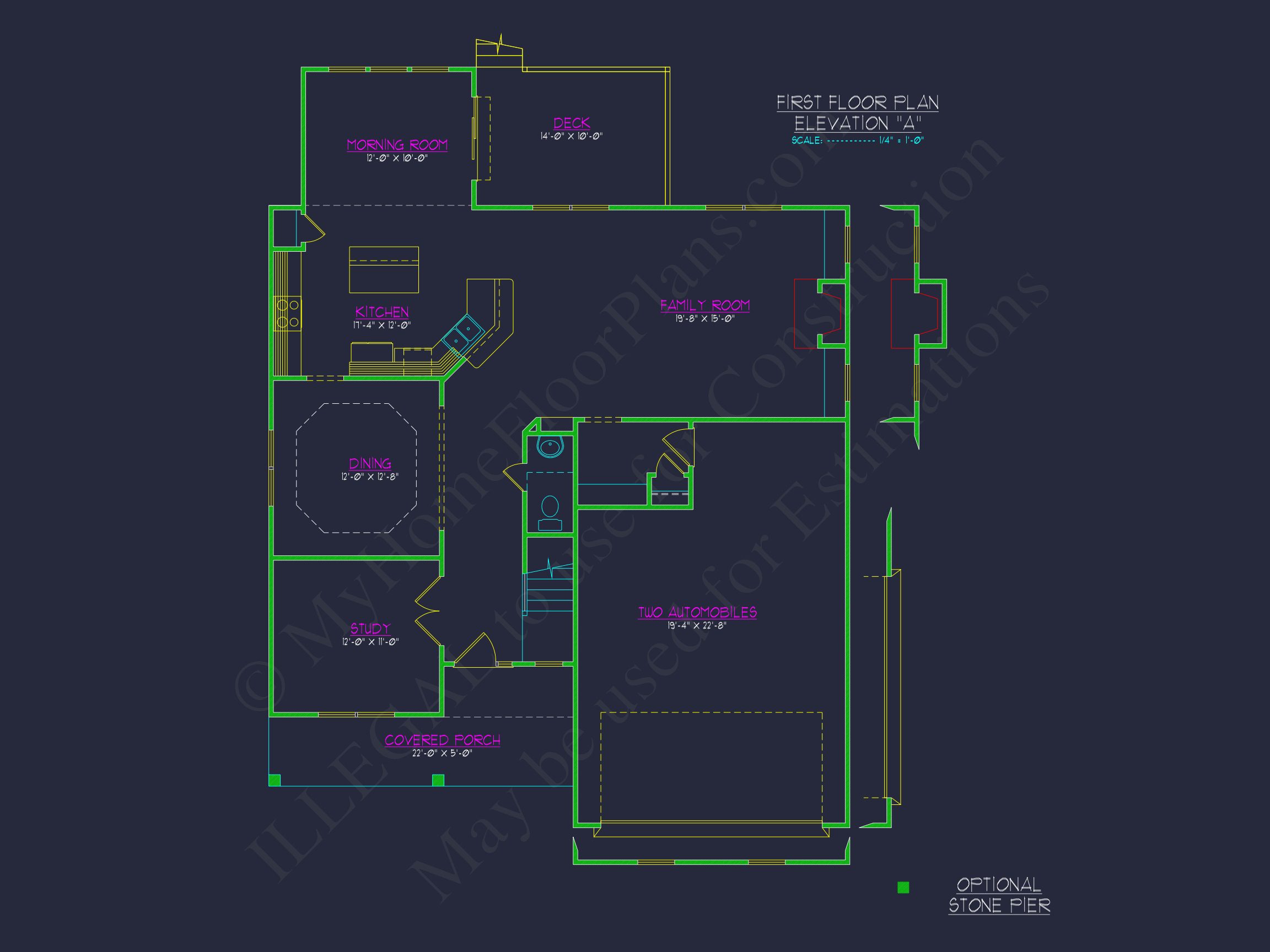 Customizable house Plan with 2-Story Blueprint CAD Designs