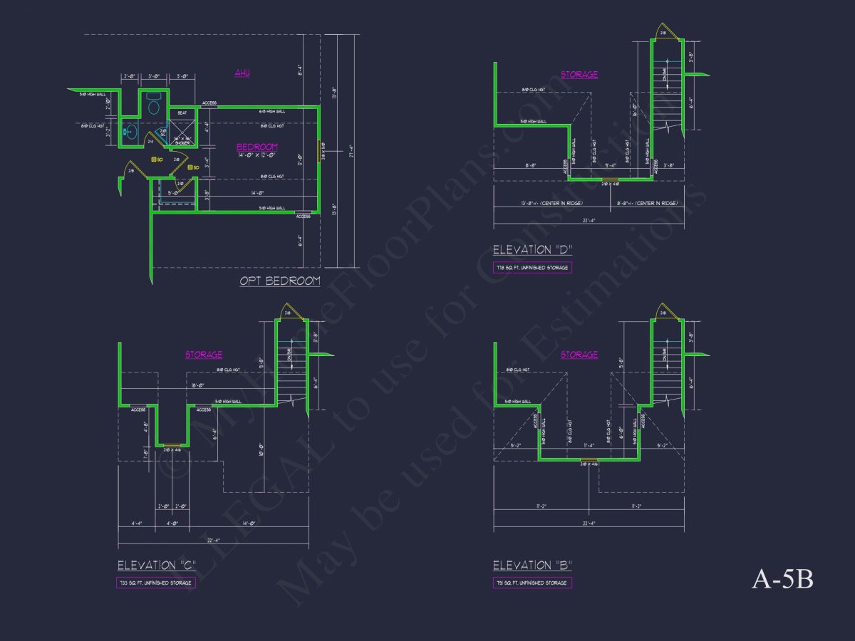 Customizable house Plan with 2-Story Blueprint CAD Designs