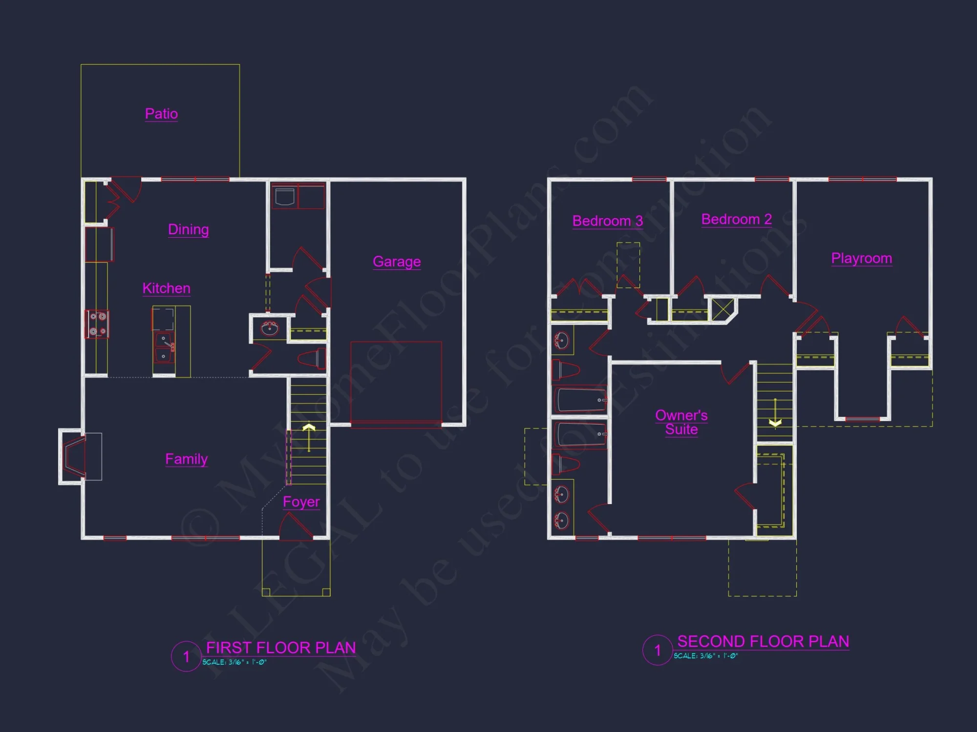Customizable house Plan with Detailed CAD Designs and Floor Blueprint