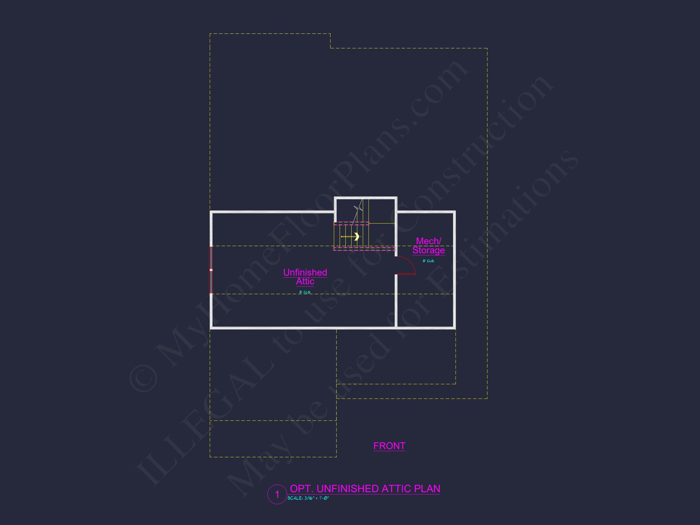 Dream house Plan: 2-Story Blueprint with 4 Beds and 2.5 Baths