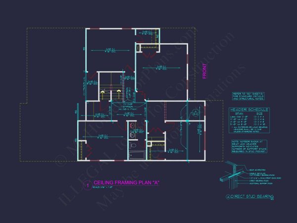 Dream house Plan: 2-Story Blueprint with 4 Beds and 2.5 Baths