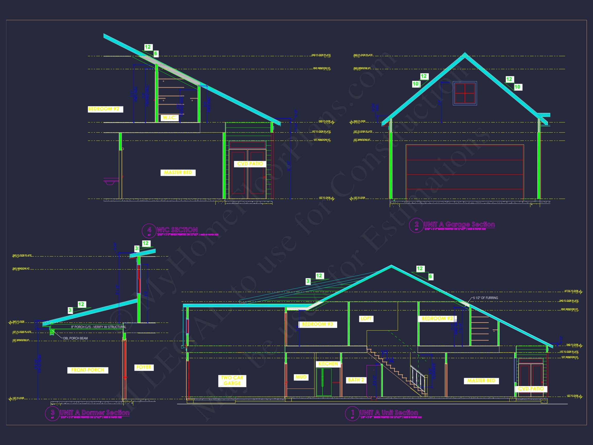 Duplex house Floor Plan with Spacious CAD Designs & Features