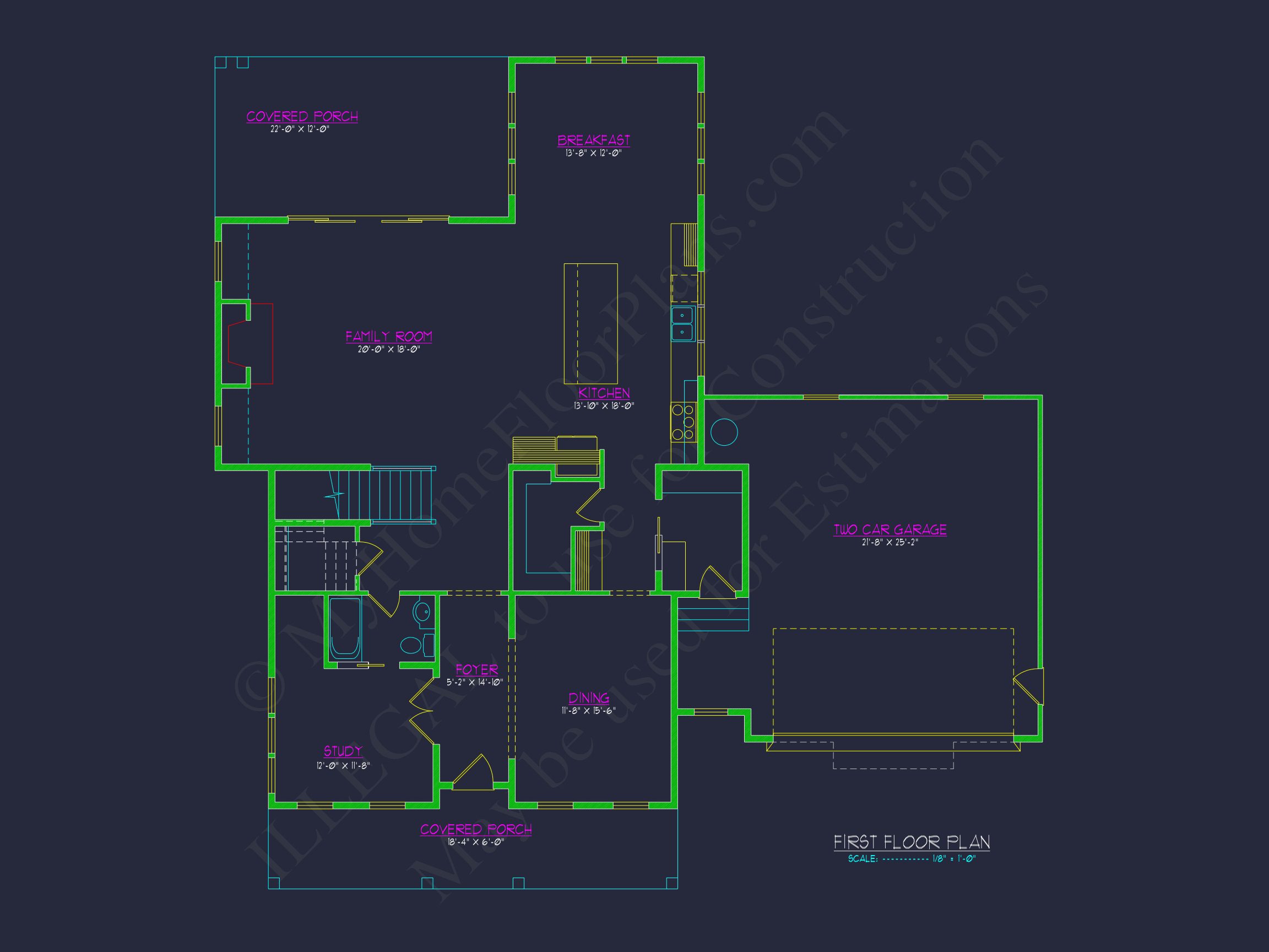 Efficient 2-Story Craftsman house Plan with Flexible Garage Options