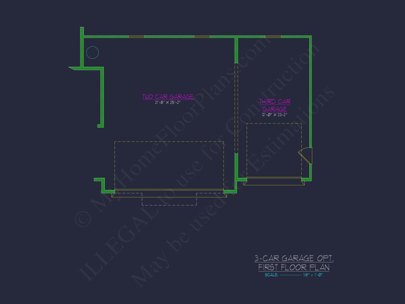 Efficient 2-Story Craftsman house Plan with Flexible Garage Options