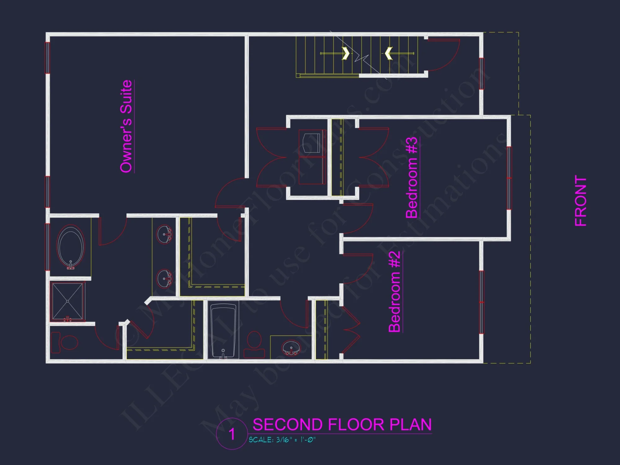 Efficient 2-Story house Plan with CAD Blueprints and Features