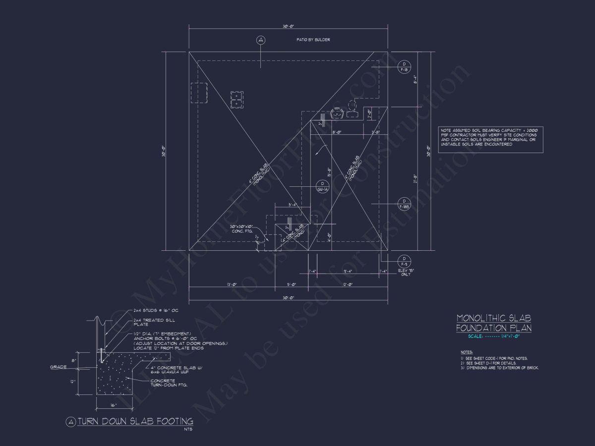 Efficient 3-Bedroom house Plan with CAD Blueprint Designs