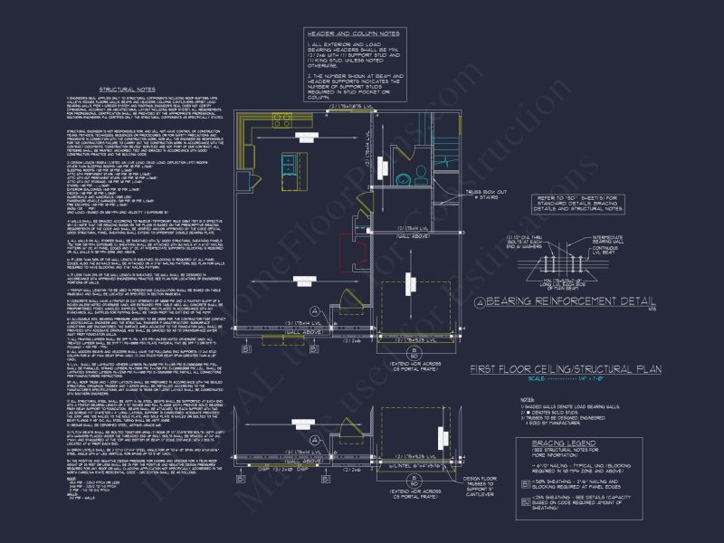 Efficient 3-Bedroom house Plan with CAD Blueprint Designs