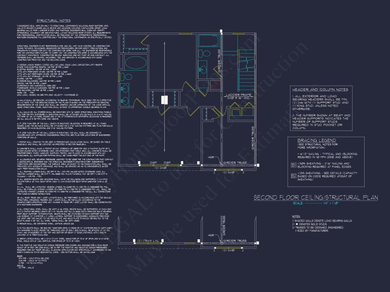 Efficient 3-Bedroom house Plan with CAD Blueprint Designs