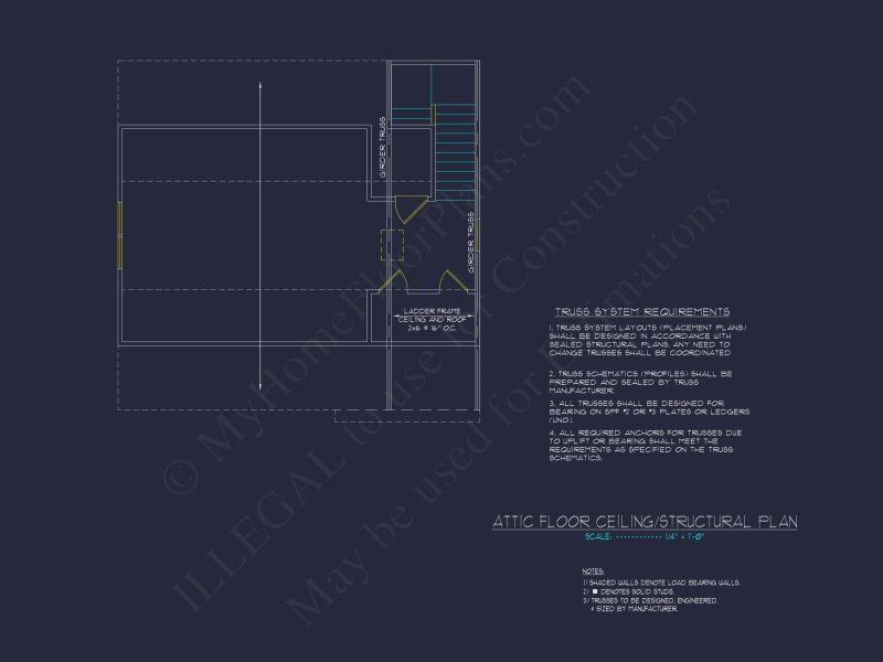 Efficient 3-Bedroom house Plan with CAD Blueprint Designs