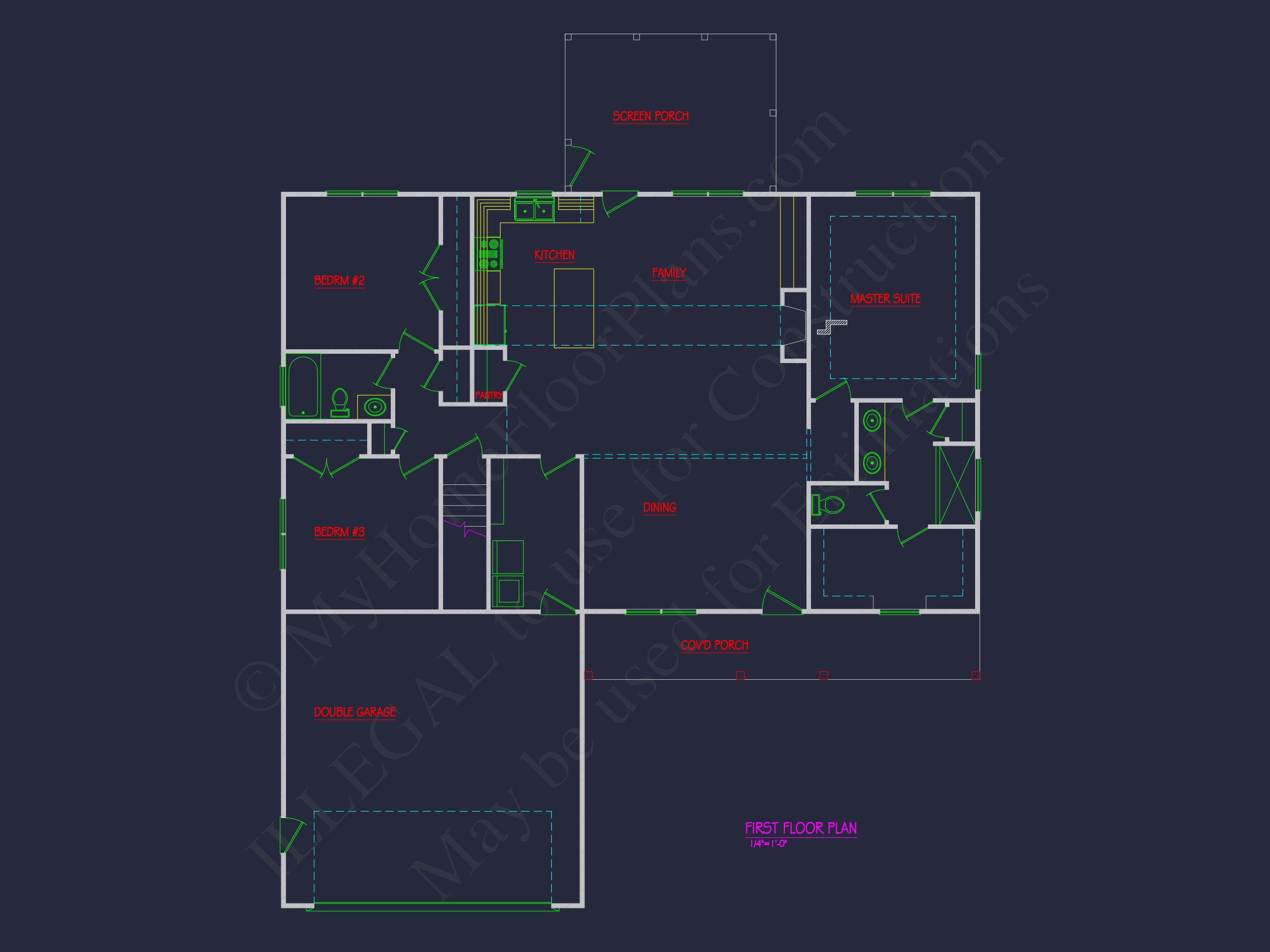 Efficient Craftsman house Plan with CAD Designs & Floor Blueprint