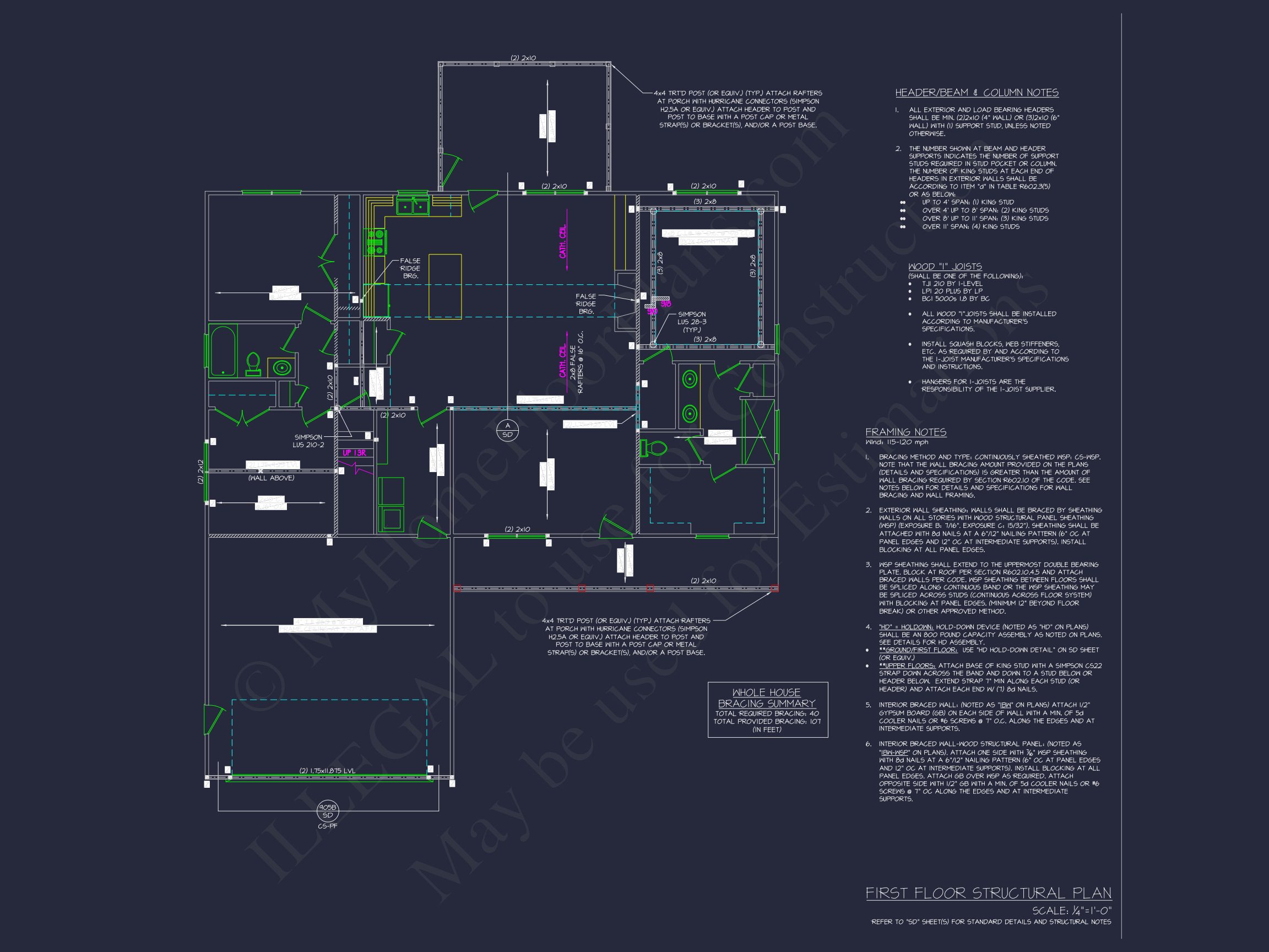 Efficient Craftsman house Plan with CAD Designs & Floor Blueprint