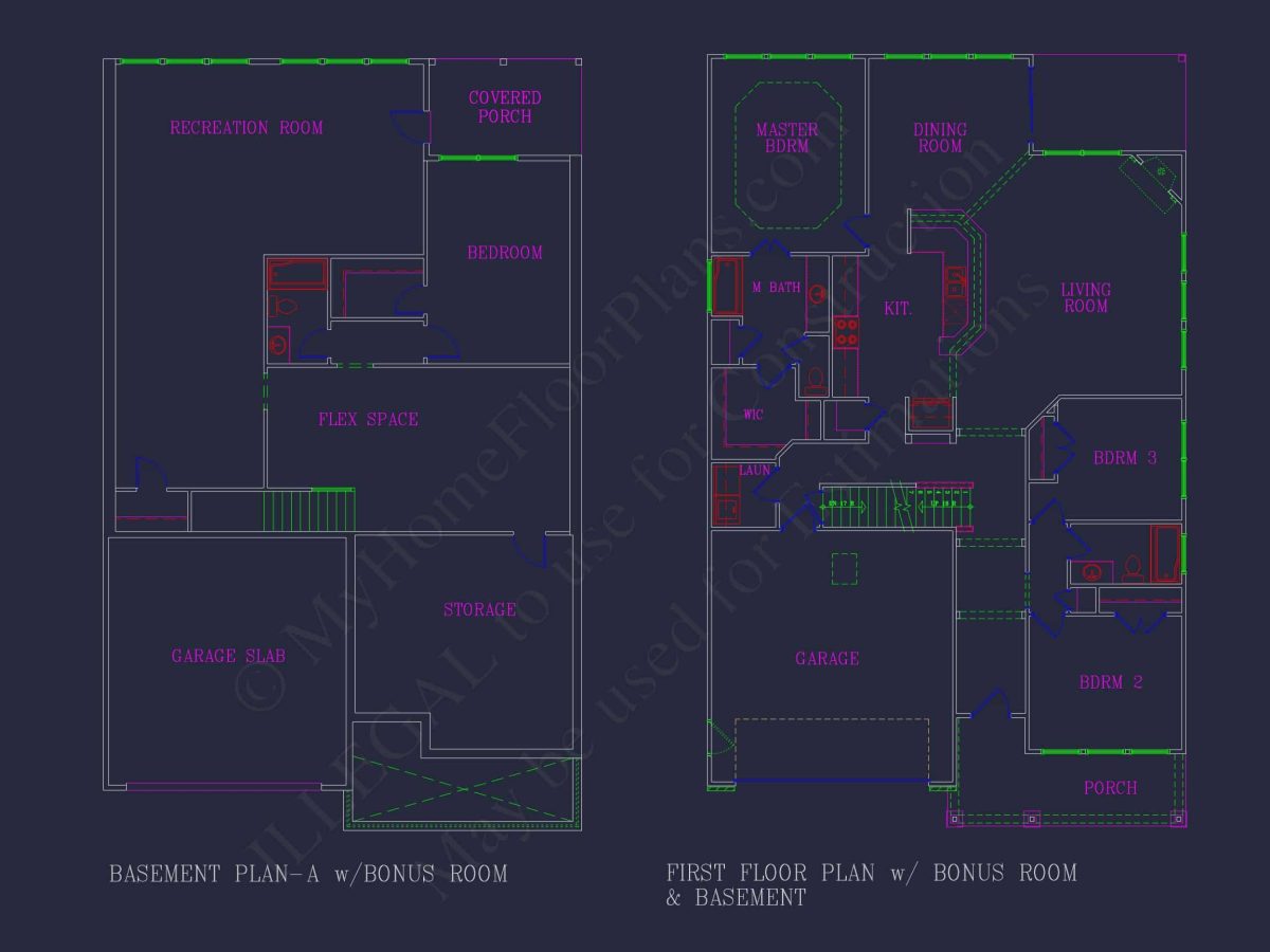 Efficient house Floor Plan Blueprint for Modern Living Designs