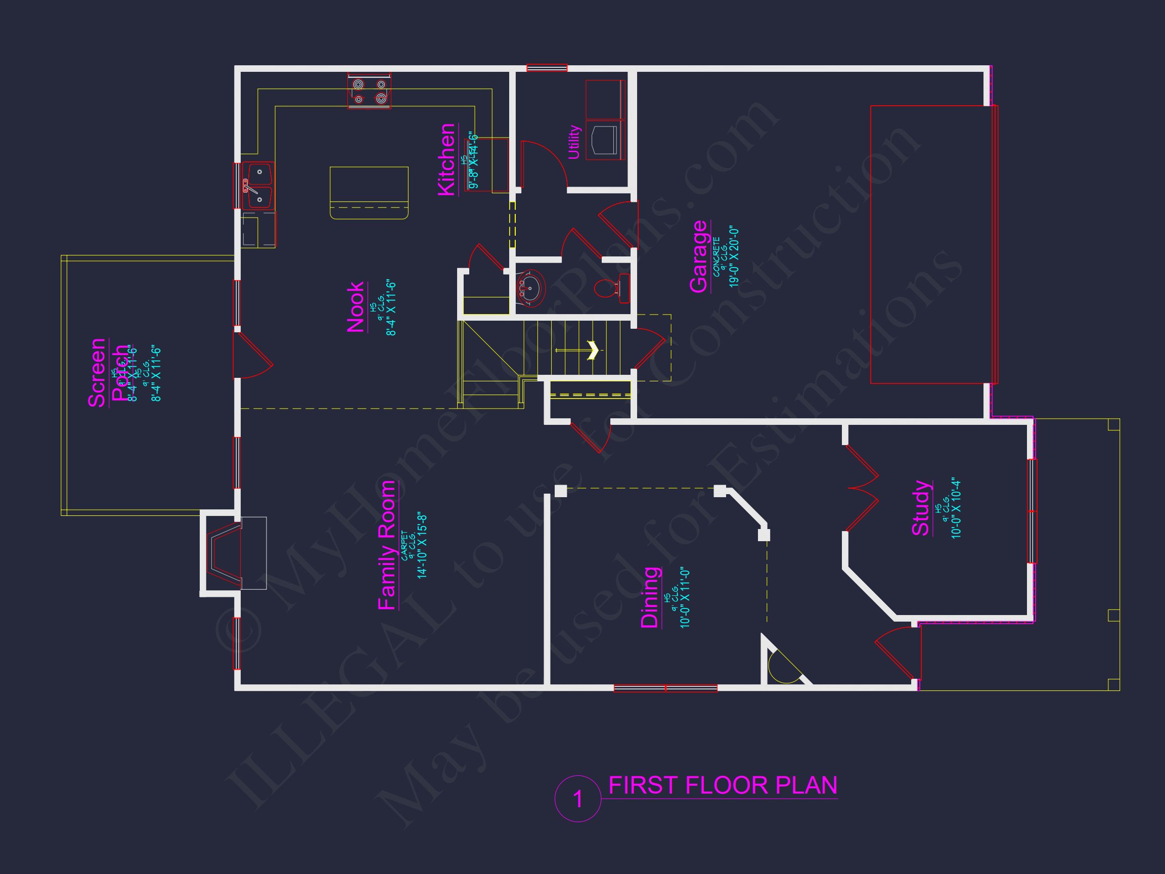 Efficient house Plan Blueprint with Colonial Farmhouse Design