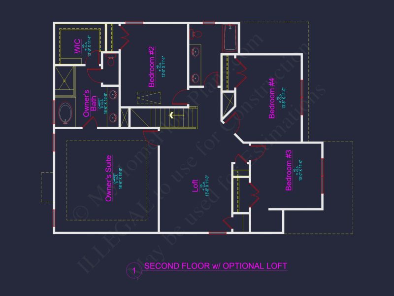 Efficient house Plan Blueprint with Colonial Farmhouse Design