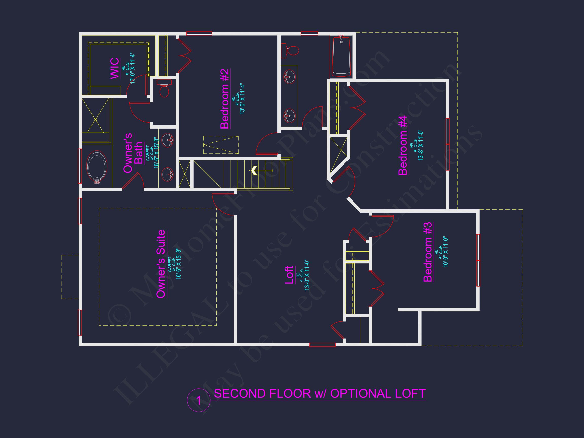 Efficient house Plan Blueprint with Colonial Farmhouse Design