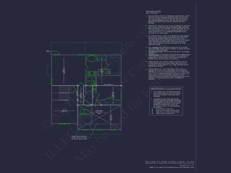 Efficient house Plan: CAD Floor Designs with Blueprint Layout