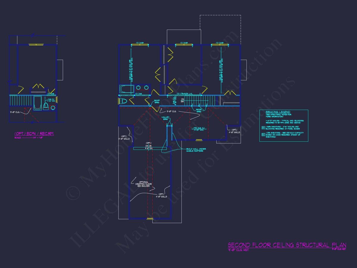 Efficient house Plan: Detailed Floor Blueprint Design