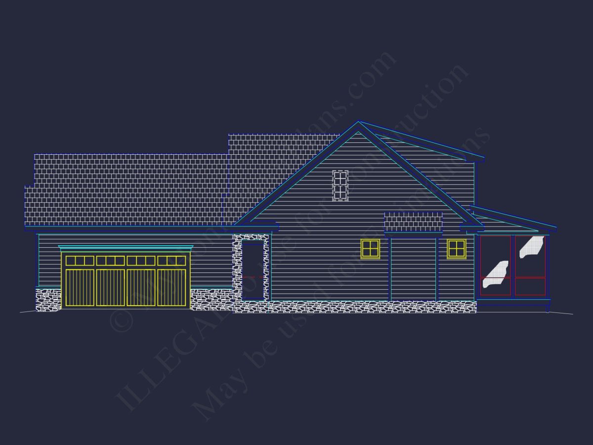 Efficient house Plan: Detailed Floor Blueprint Design