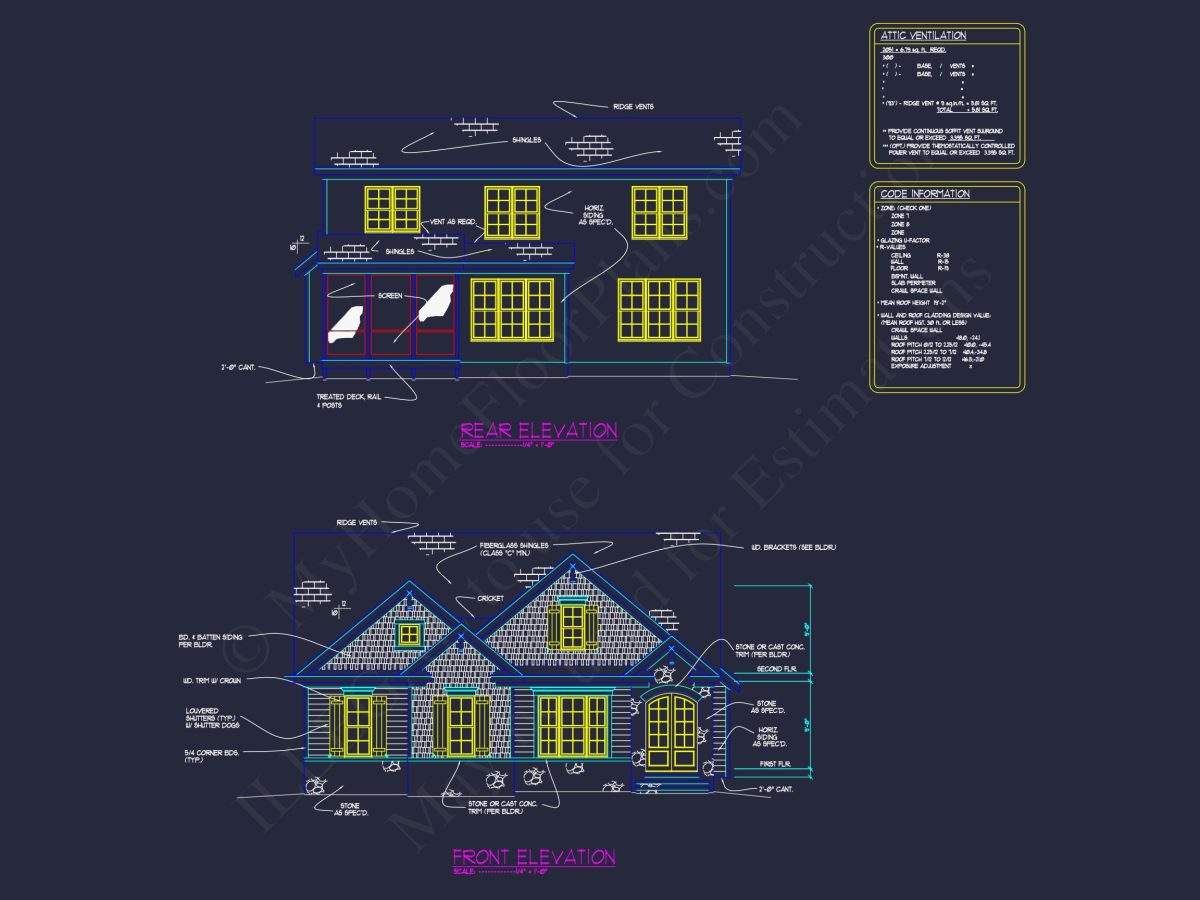 Efficient house Plan: Detailed Floor Blueprint Design