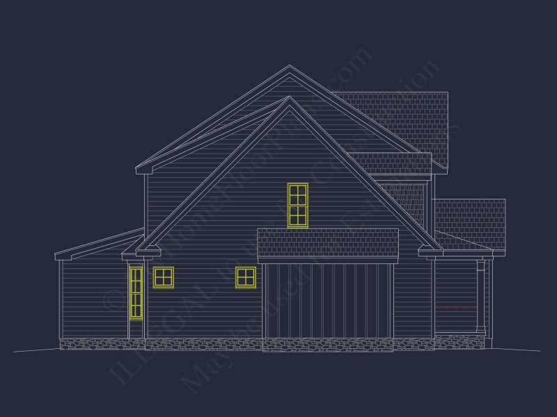 Effortless CAD house Plan: Explore Dual Heights