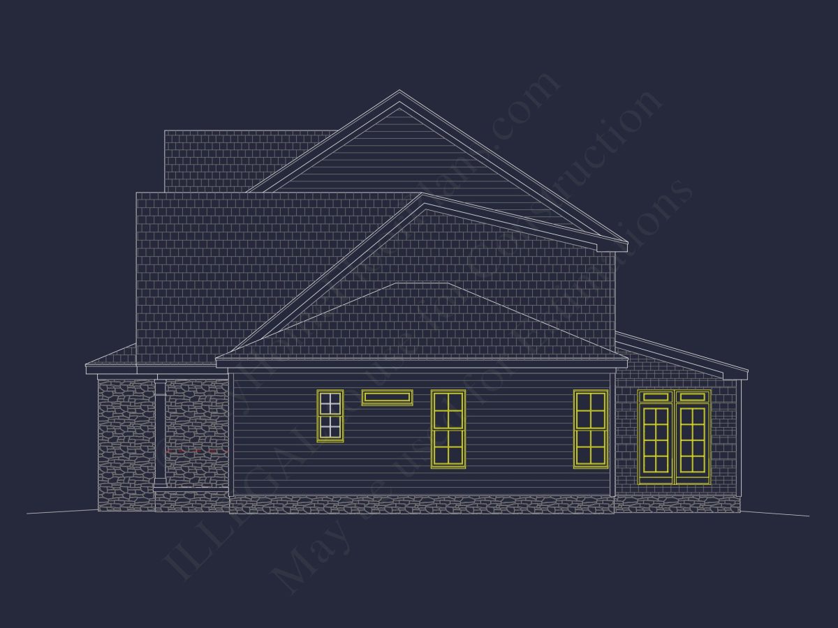 Effortless CAD house Plan: Explore Dual Heights