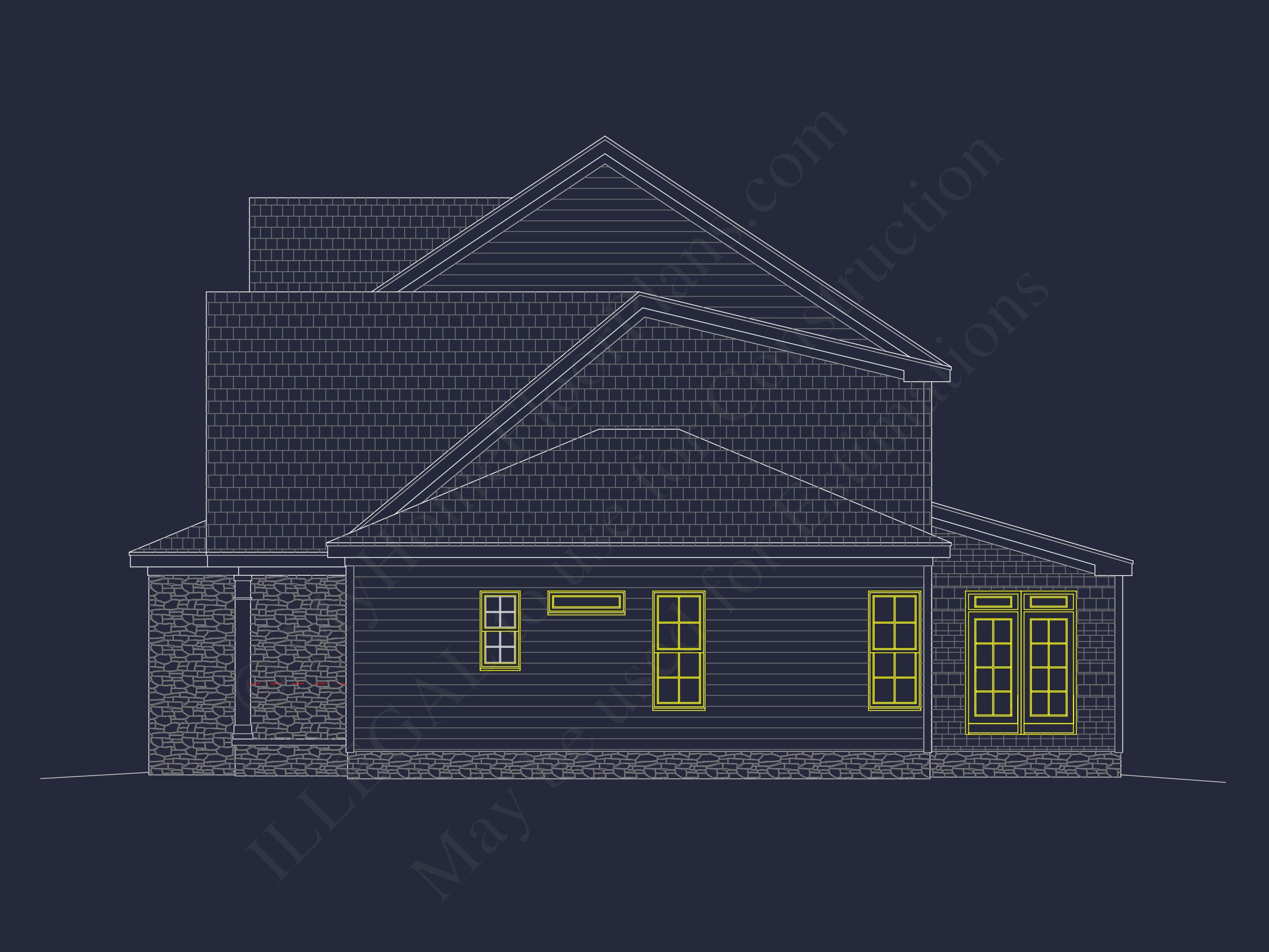 Effortless CAD house Plan: Explore Dual Heights