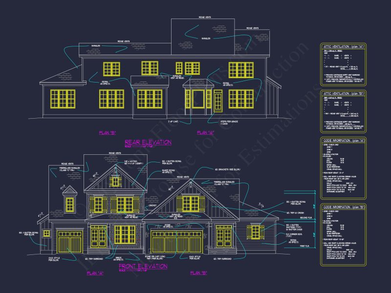 Effortless CAD house Plan: Explore Dual Heights