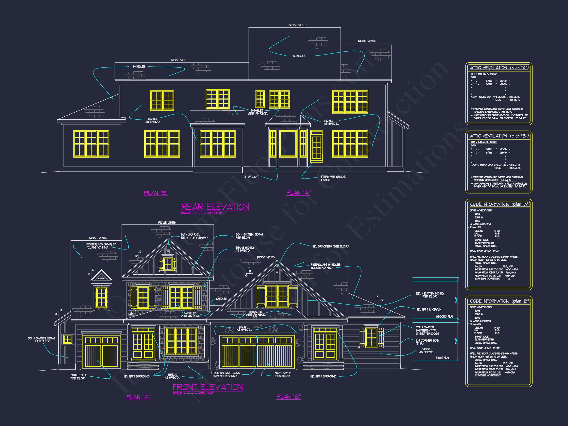 Effortless CAD house Plan: Explore Dual Heights