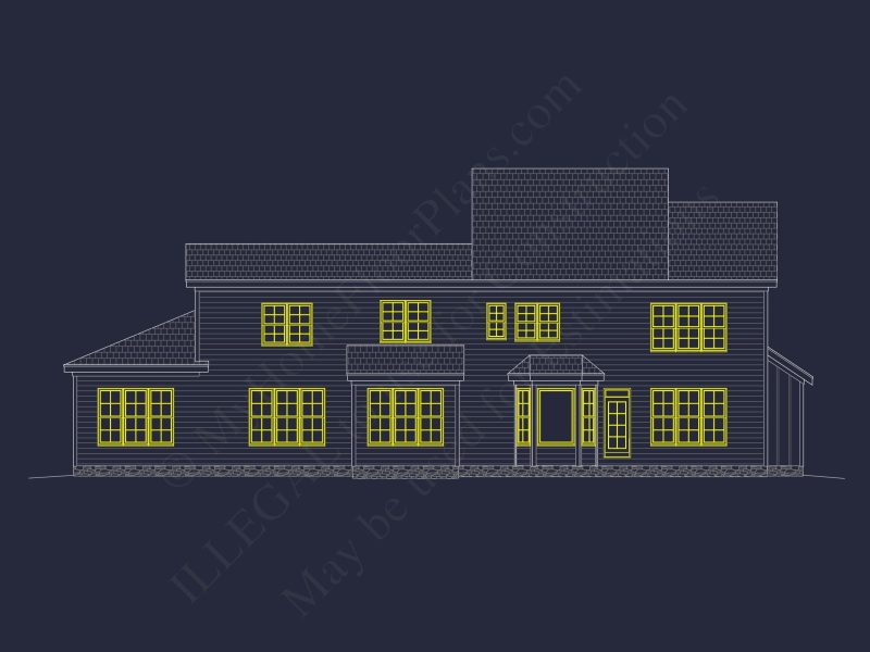 Effortless CAD house Plan: Explore Dual Heights
