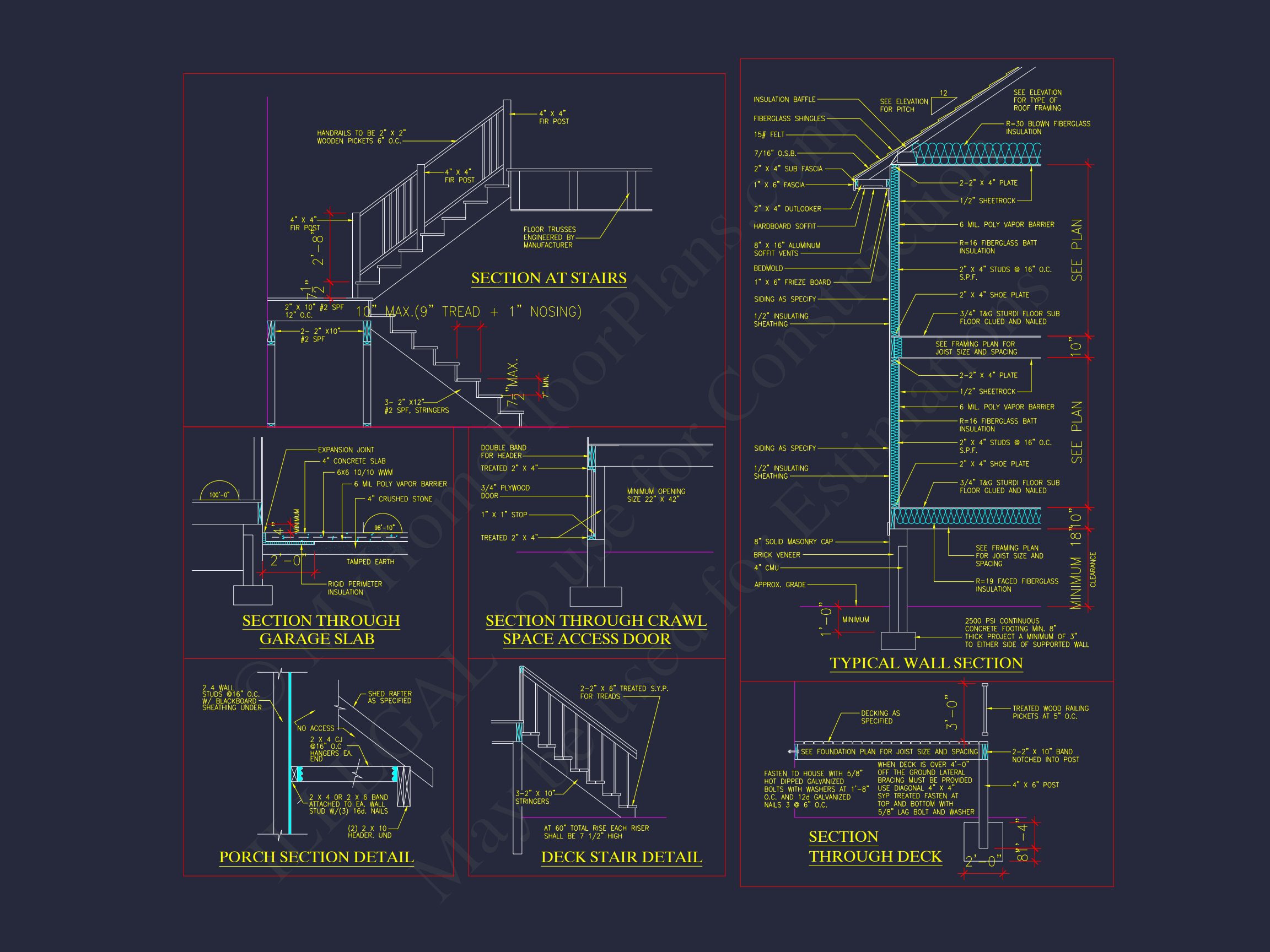 Elegant 2-Story house Plan with 2,466 SF & CAD Designs