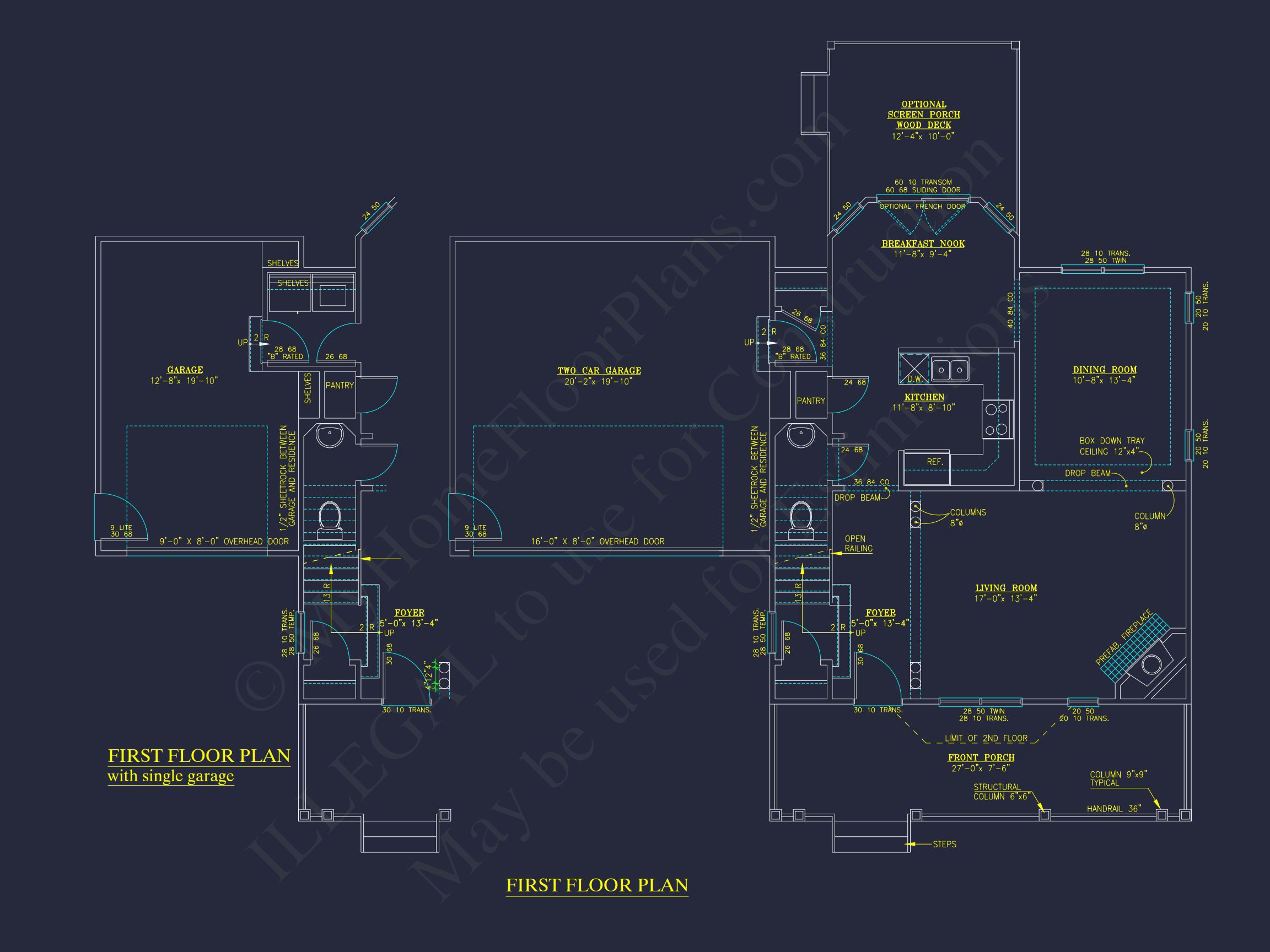 Elegant 2-Story house Plan with 2,466 SF & CAD Designs