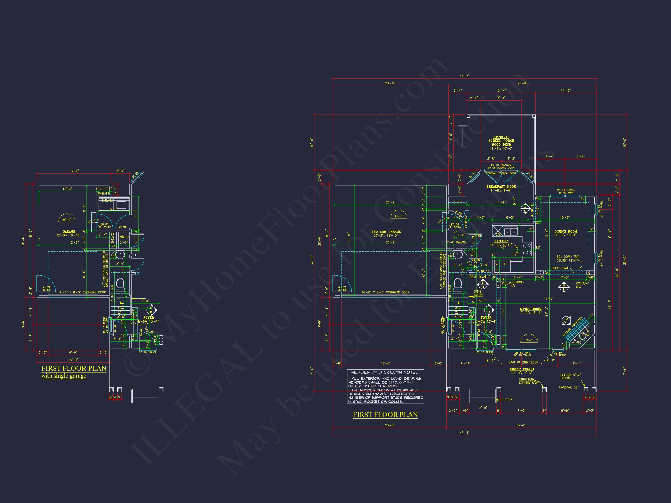 Elegant 2-Story house Plan with 2,466 SF & CAD Designs