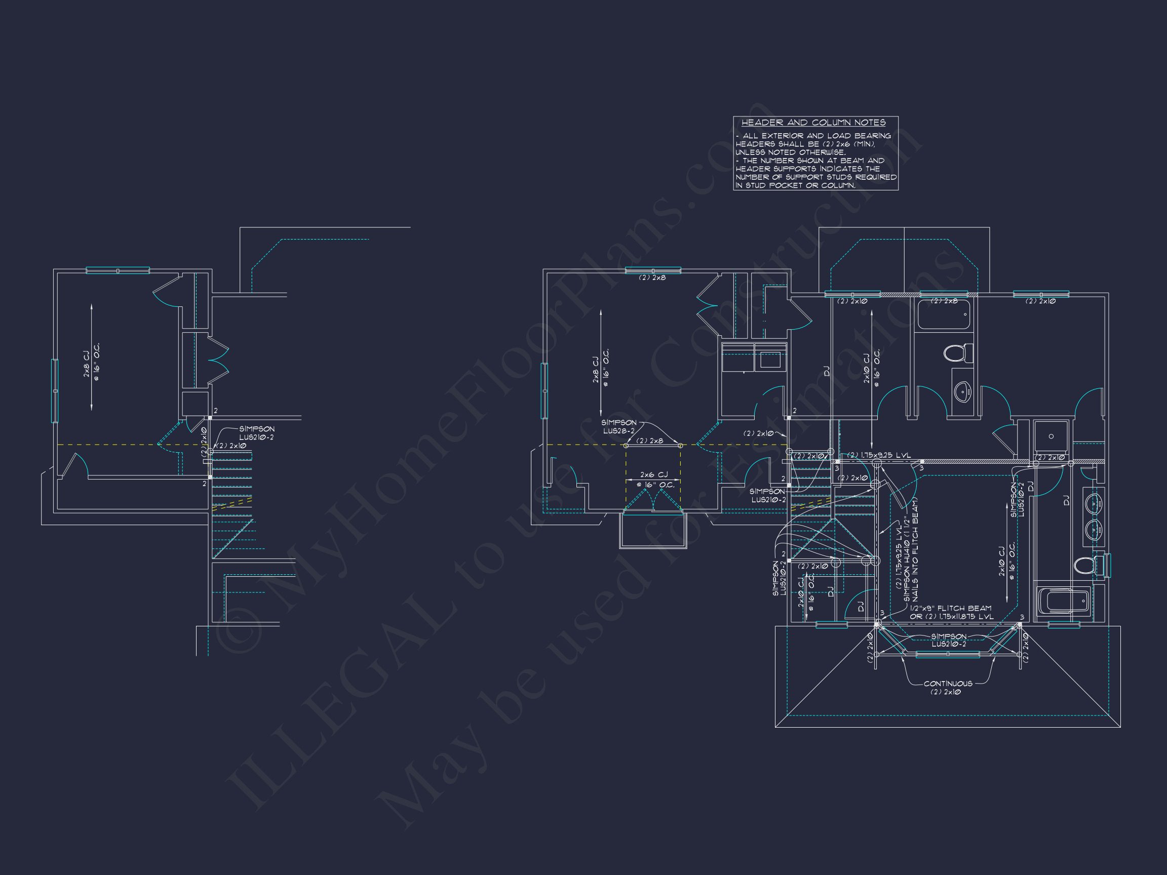 Elegant 2-Story house Plan with 2,466 SF & CAD Designs