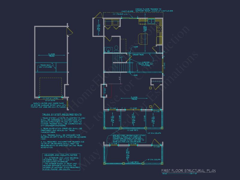 Elegant 2-Story house Plan with 3 Bedrooms and CAD Designs