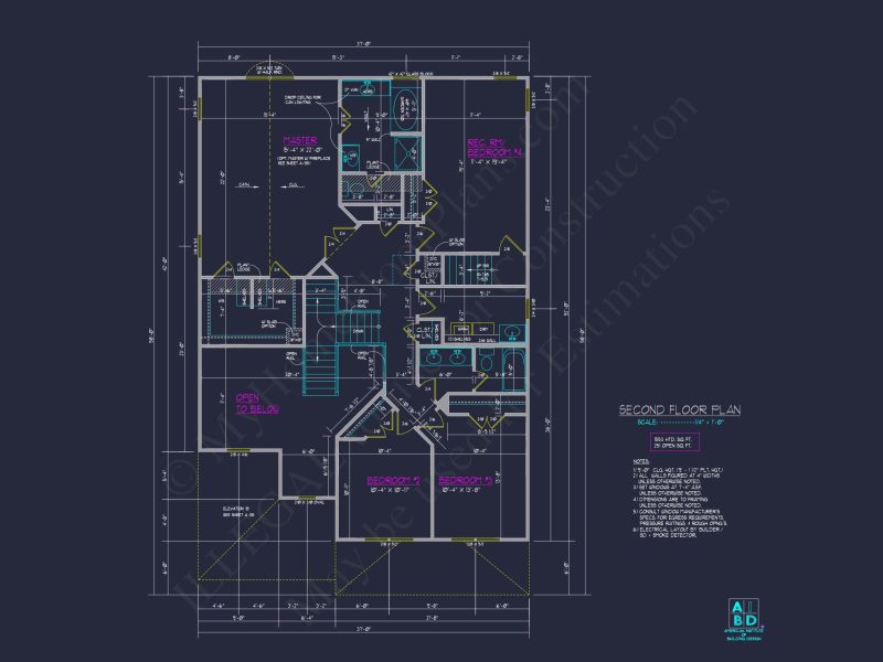Elegant 2-Story house Plan with 4 Beds and Open Floor Design